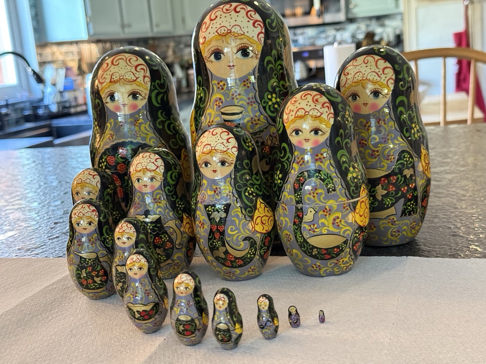 vintage russian matryoshka nesting dolls