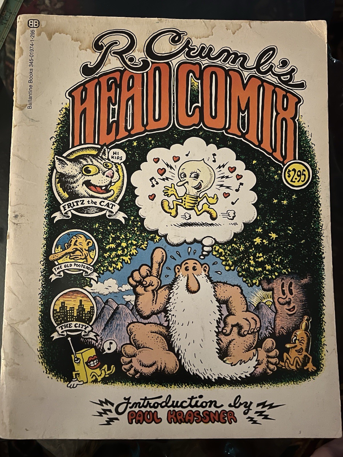 R CRUMB\'S HEAD COMIX 1 1968  BALLANTINE PRINT MR NATURAL FRITX THE CAT Vintage
