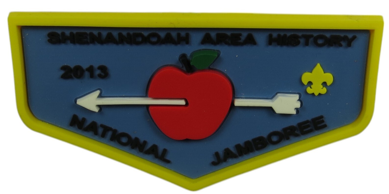 Shenandoah Area History 2013 National Jamboree Flap YEL Bdr (NE 2046)