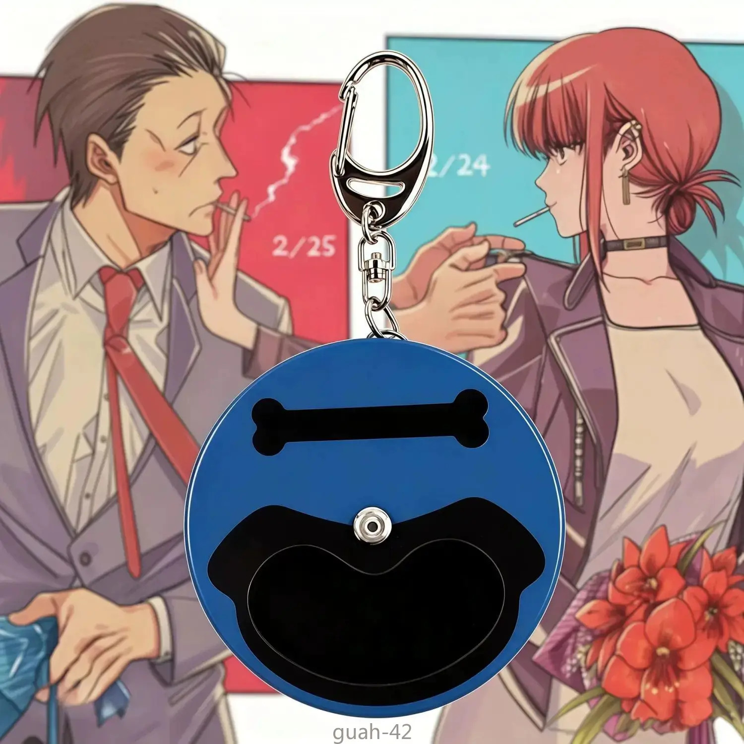 Smoking Behind The Supermarket with You Anime Ashtray Matching Keychains Pendant