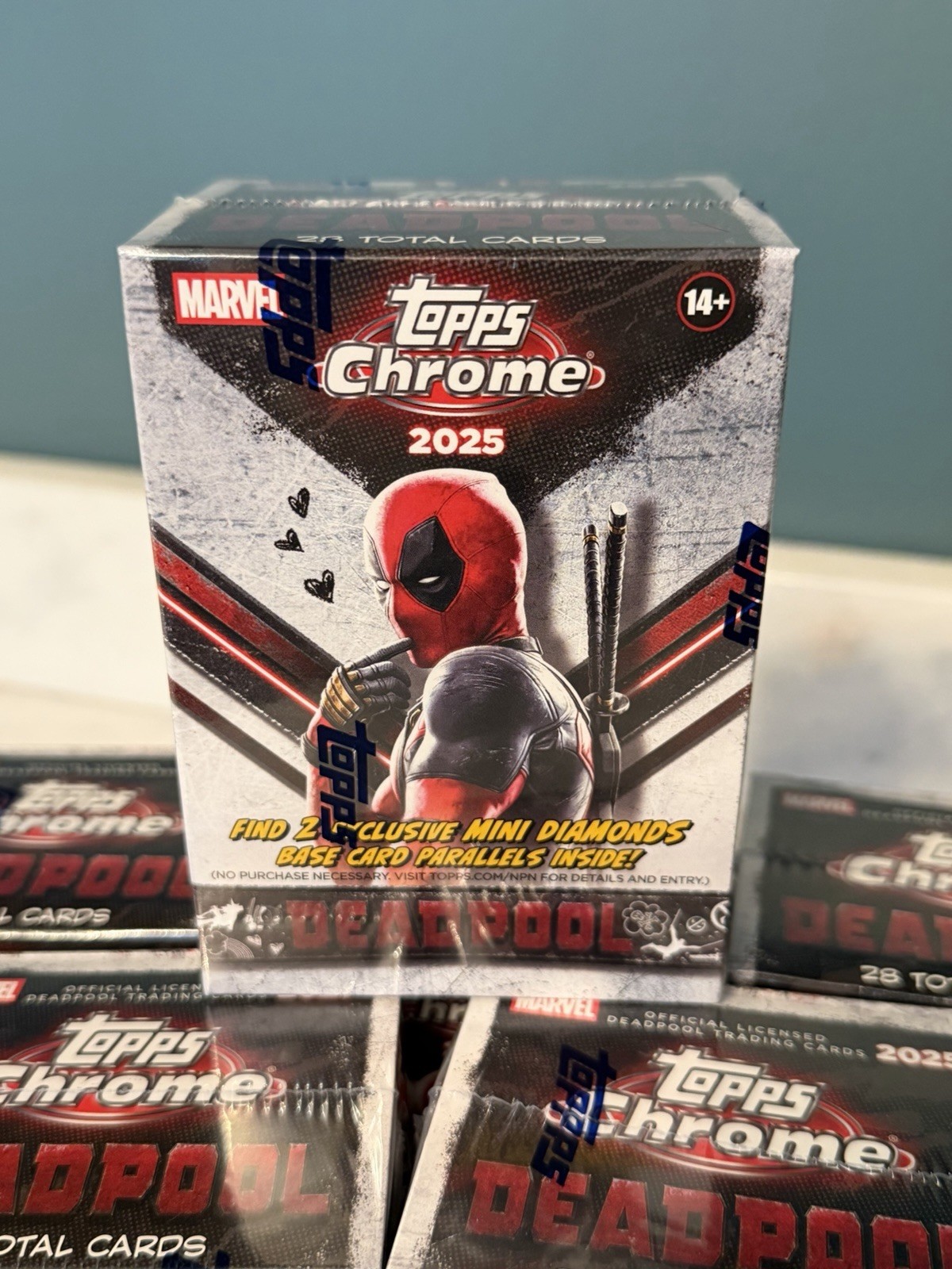 2025 TOPPS CHROME DEADPOOL FACTORY SEALED VALUE BLASTER BOX - ✅ In Hand