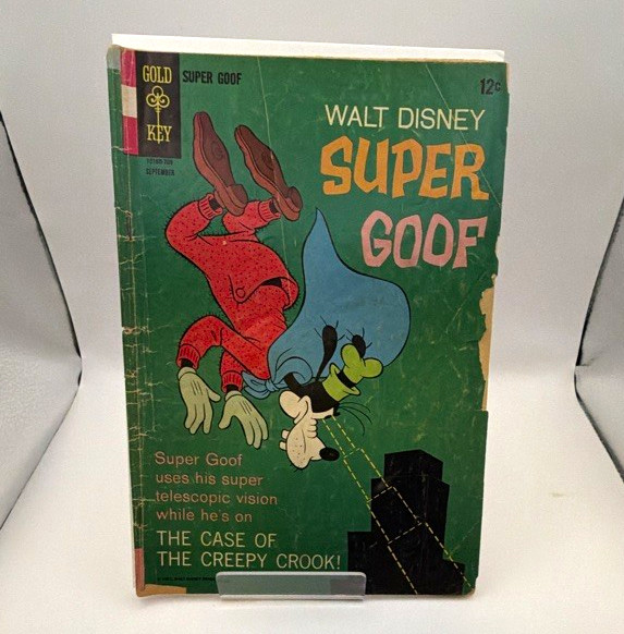Walt Disney Super Goof Gold Key 1967 Silver Age “The Case of the Creepy Crook”