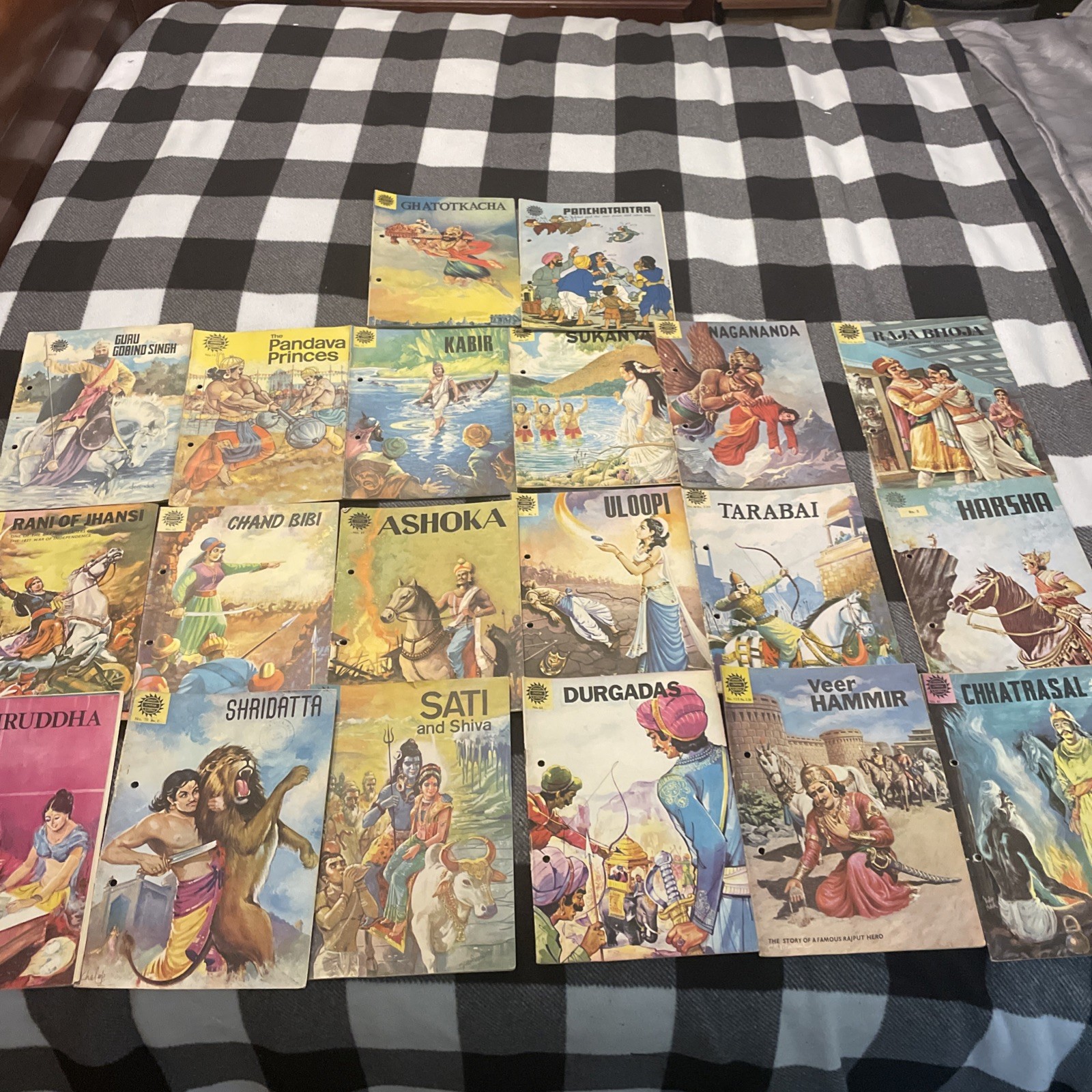 Vintage Amar Chitra Katha Lot of 20 Comics English Mahabharata Rare