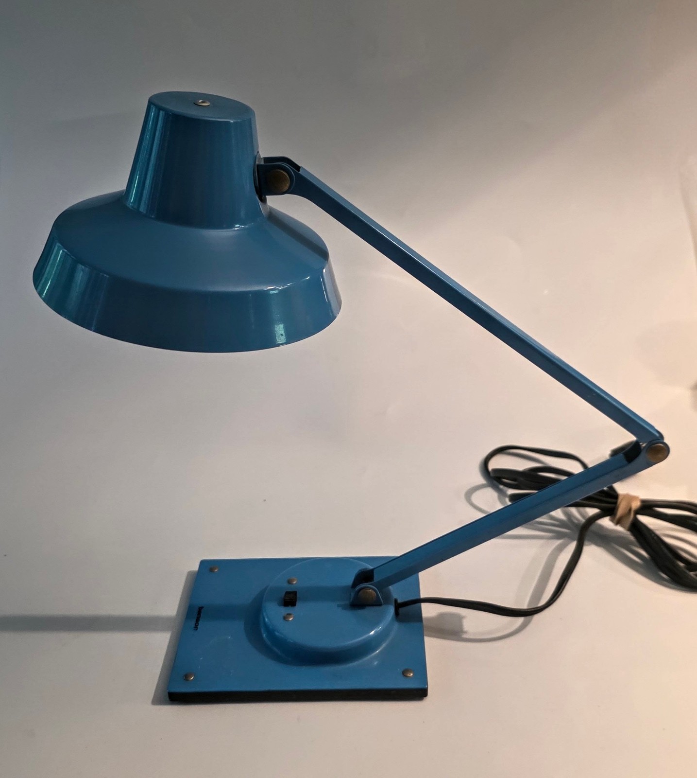Vintage 60's MCM Metal TENSOR Desk Lamp Articulated By James Monroe WORKS