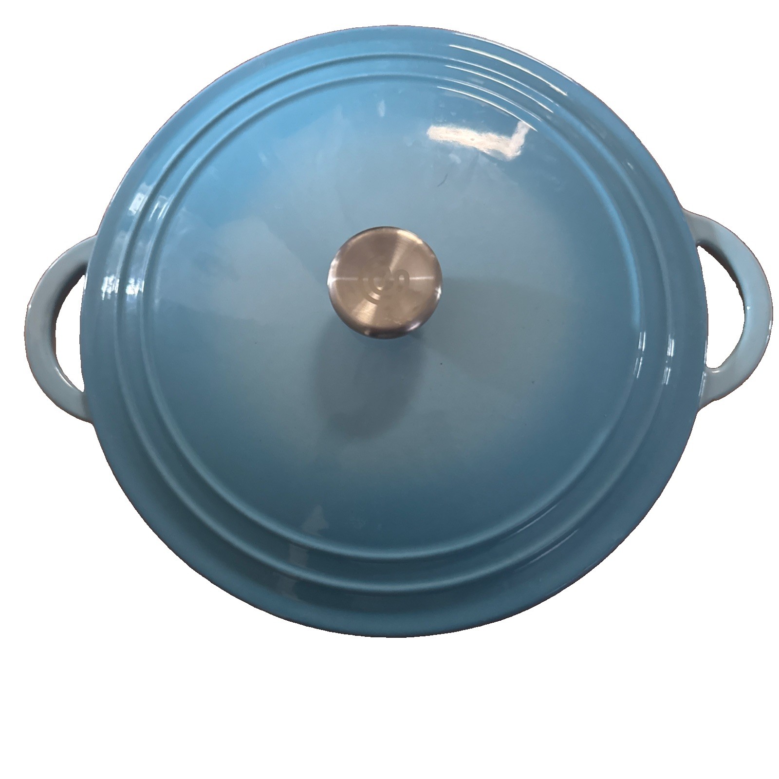 Aldi Crofton  Cast Iron Dutch Oven with Lid 9 Inch Tiffany Blue New