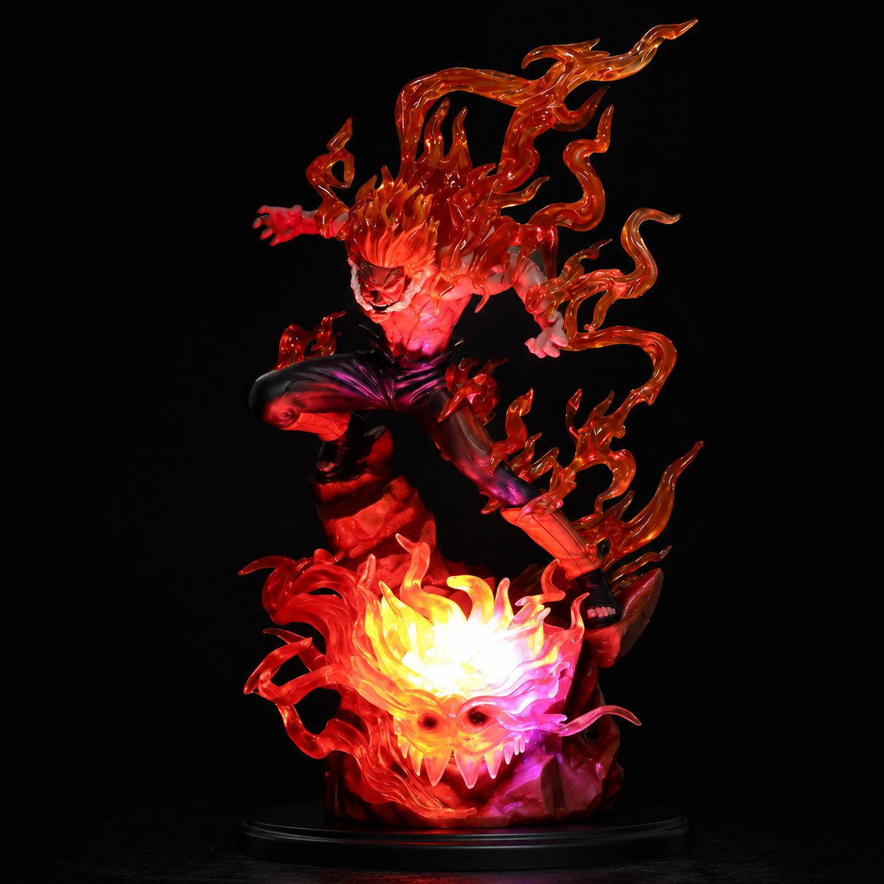 Might Guy Naruto Anime Figure With Light Model Statue Collectible Gift No BOX