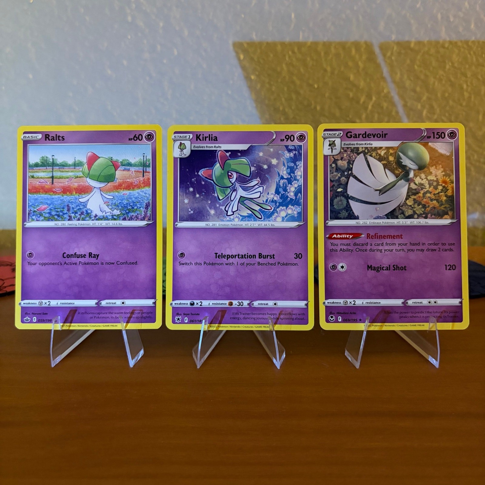 Ralts, Kirlia, Gardevoir Pokemon Card Lot x3 NM Modern Cards TCG