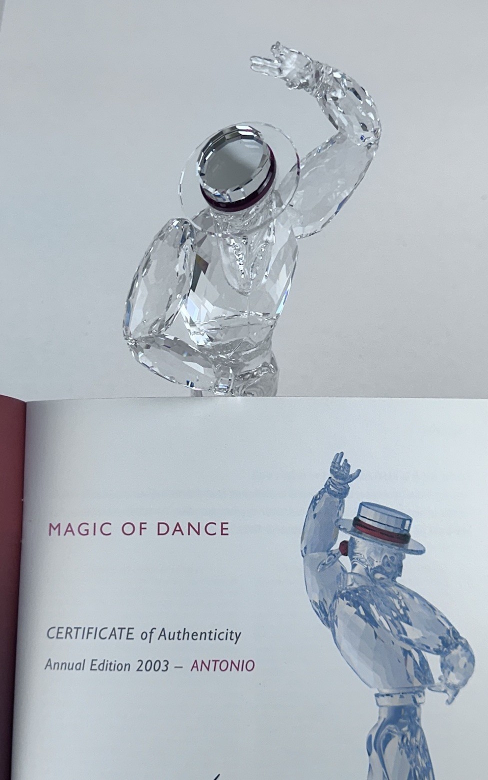 Vintage Swarovski ANTONIO Crystal Figure Magic of Dance 2003 SCS Annual Edition