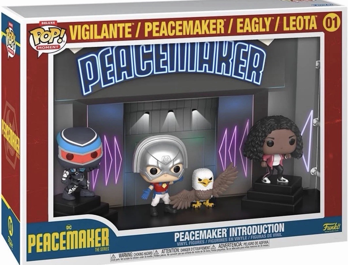 Funko Pop Moment Deluxe Peacemaker “Introduction” #01 Vigilante Eagly Leota NEW