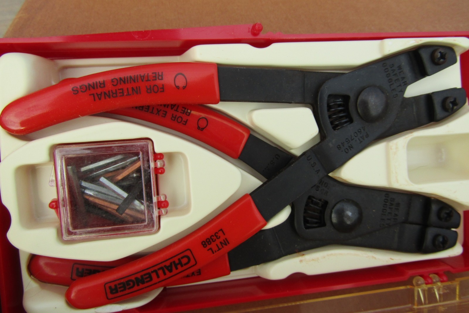 Vintage Challenger by Proto 3388 Retaining Ring Pliers Set Open Box New USA