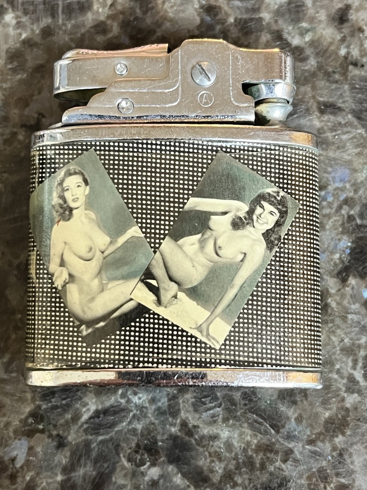 Vintage 1950’s Omega Four Pinup’s Images Lighter Burlesque Bikini Models Nude
