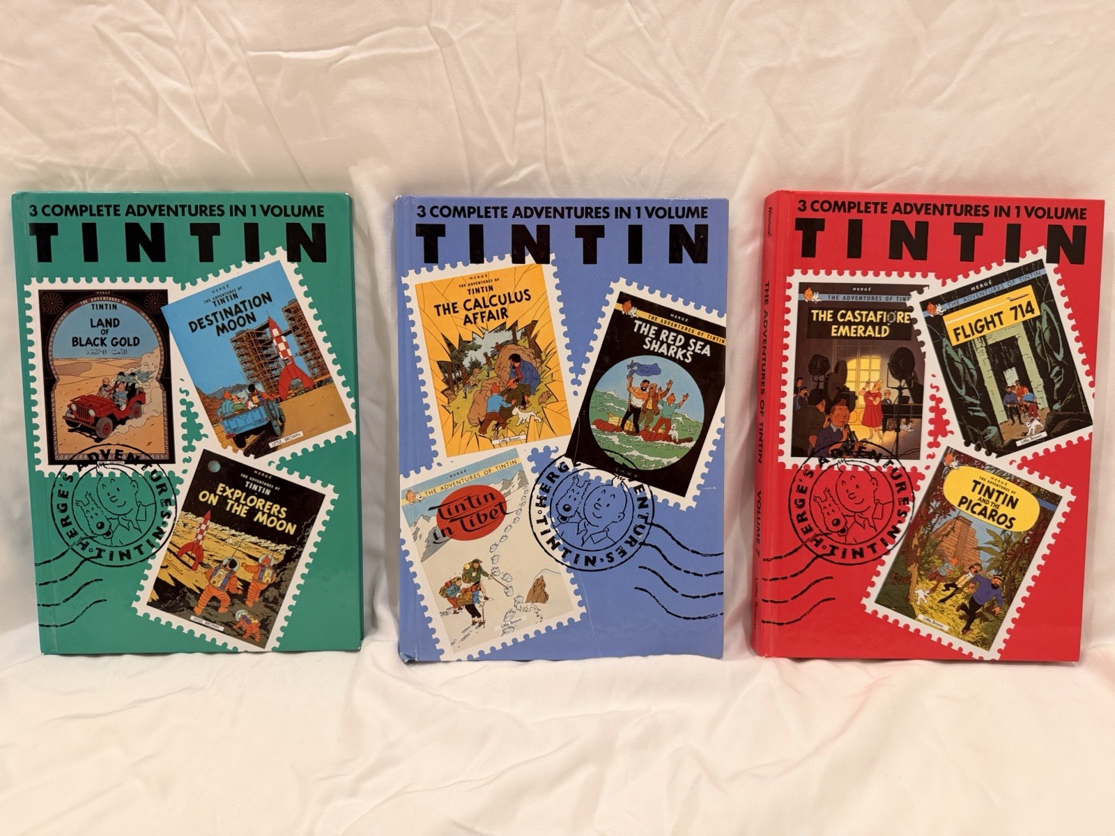 The Adventures Of Tintin, Vol. 5-7 with Nine Stories, Hardcover English - Hergé