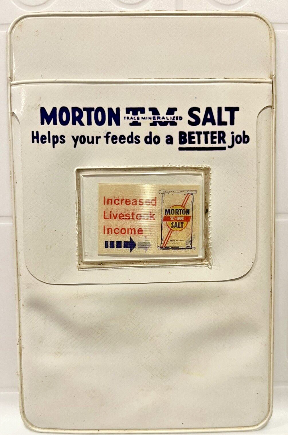 Morton's Salt Trace Mineralized Pocket Protector - Lenticular/Agamograph -Unique