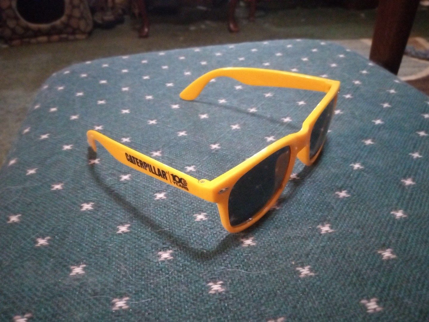 Caterpillar 100 Years Sunglasses Advertisement Unique Design USA Very Rare Htf 