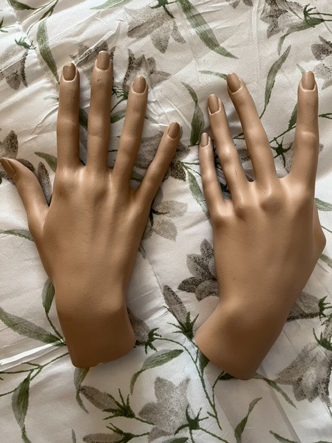 PAIR  OF VINTAGE MANNEQUIN HANDS IN PERFECT SHAPE