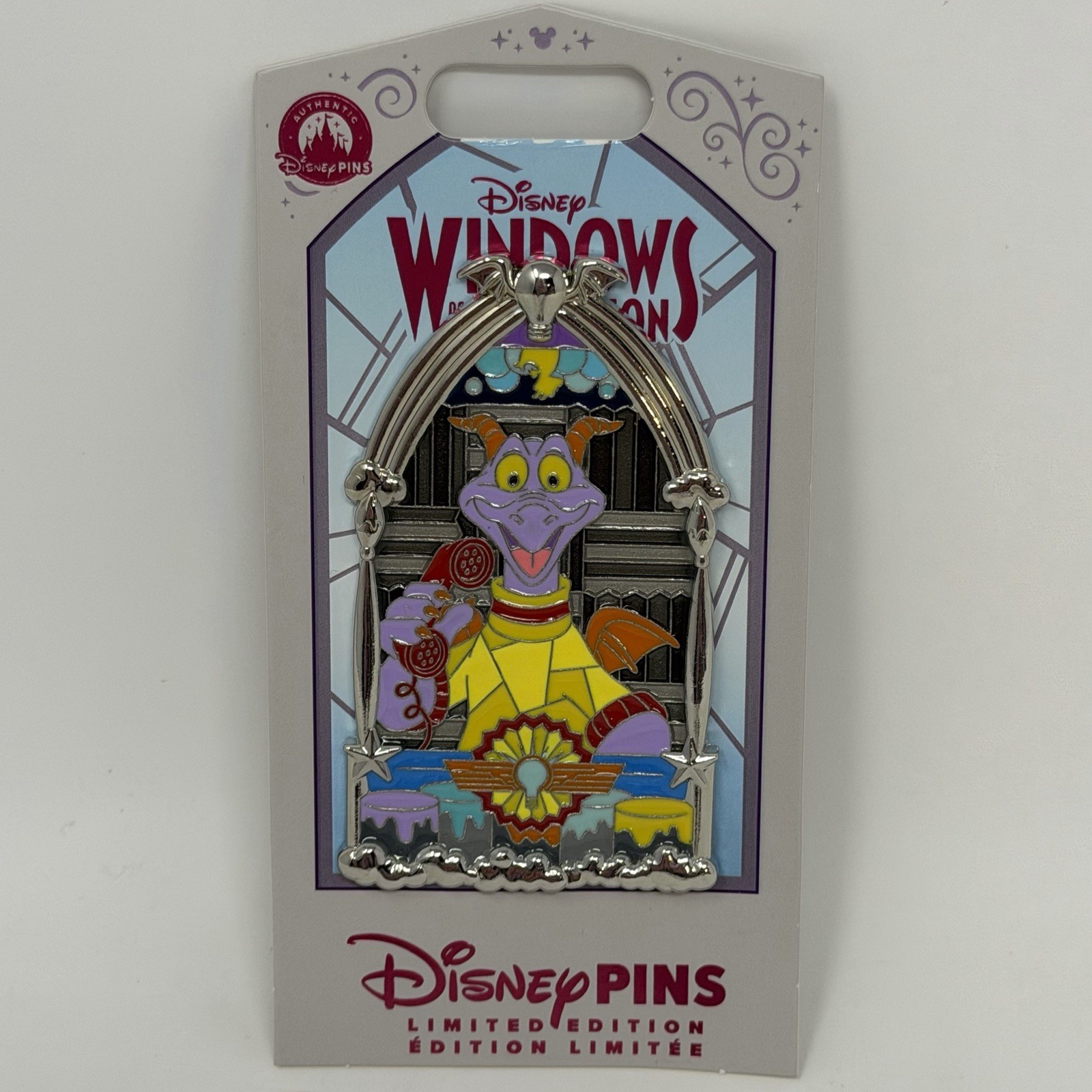 Disney 2026 Windows of Attraction Figment LE2500 Pin Journey Into Imagination
