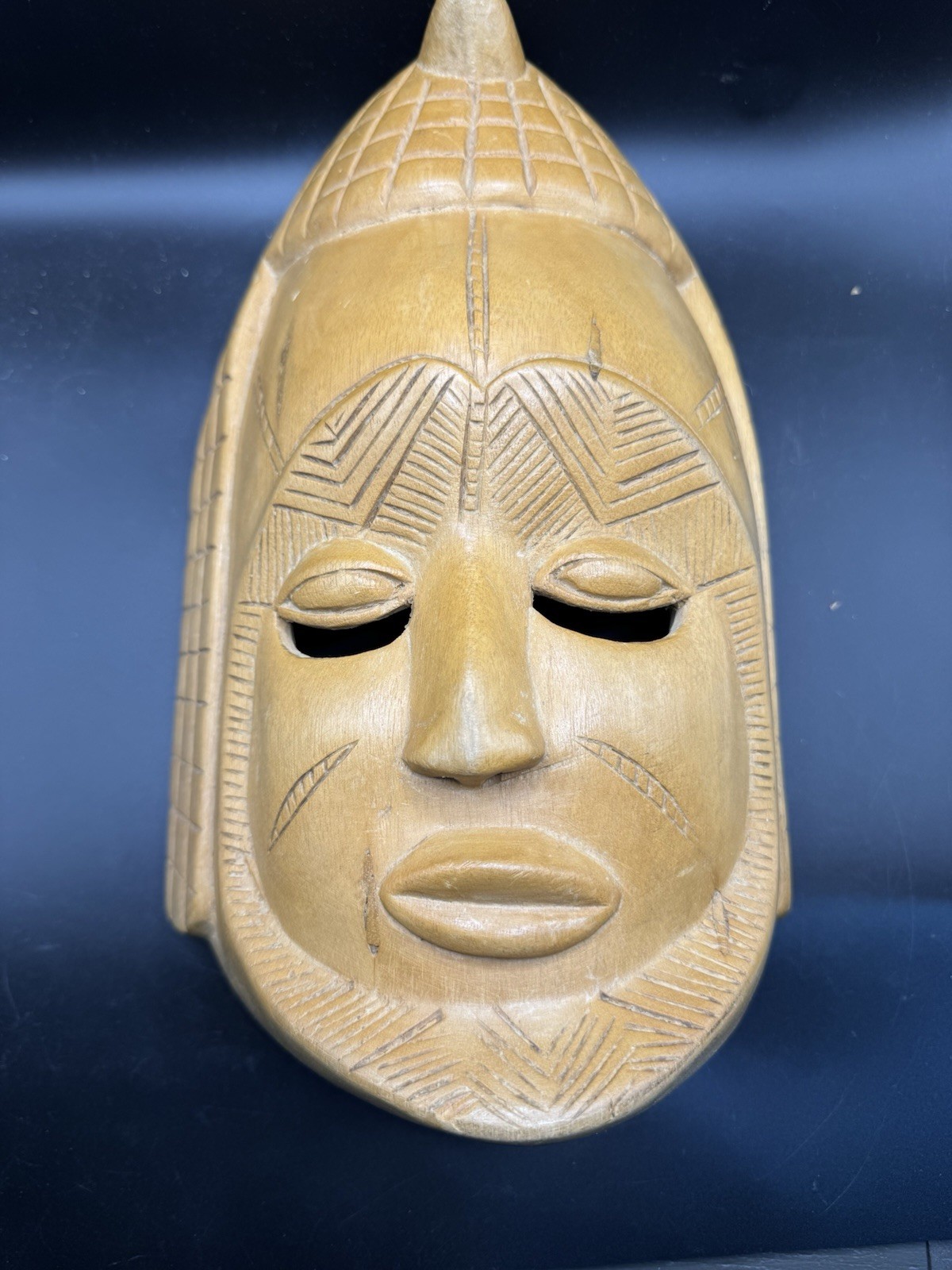 Vintage African Wooden Mask Wall Art Art Decor 13.5\