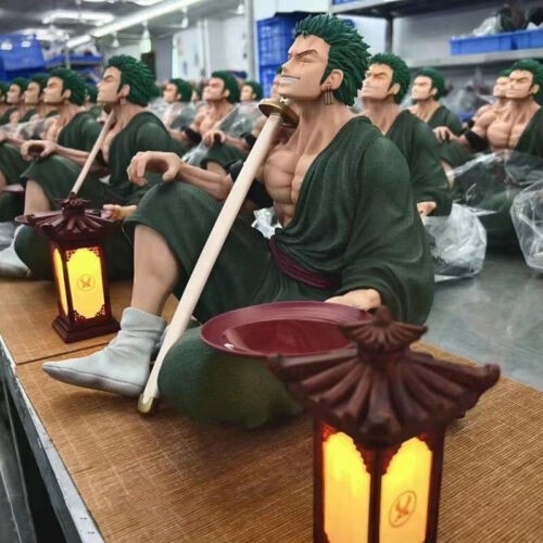 DiTaiShe Studio One Piece Roronoa Zoro Resin Statue In Stock 1/4 H28cm Led New