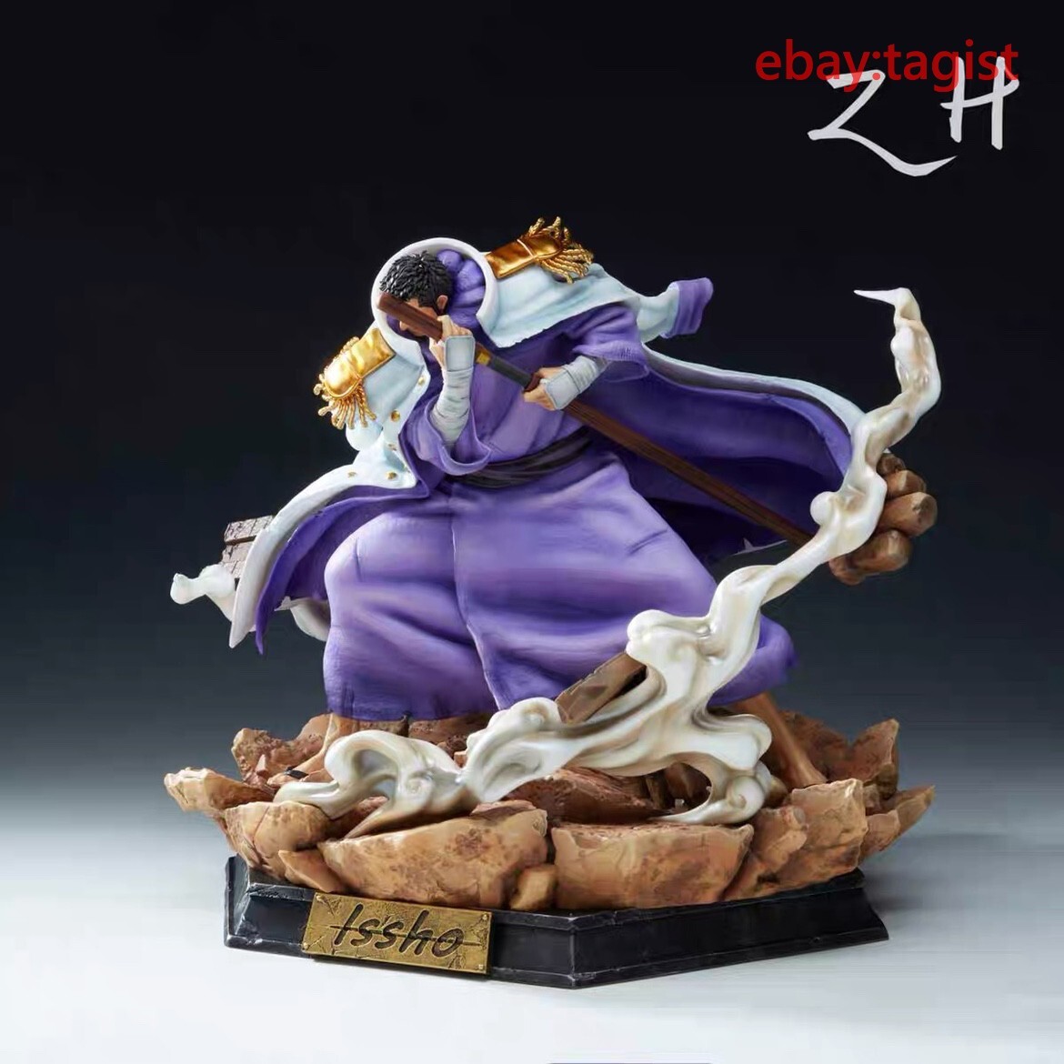 ZH Studio One Piece Fujitora Issho Statue Resin Figurine Model H36cm