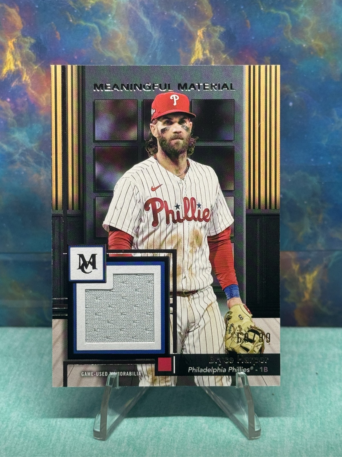 2024 Topps Museum Bryce Harper Meaningful Material Game Used Relic 69/99 MMR-BH