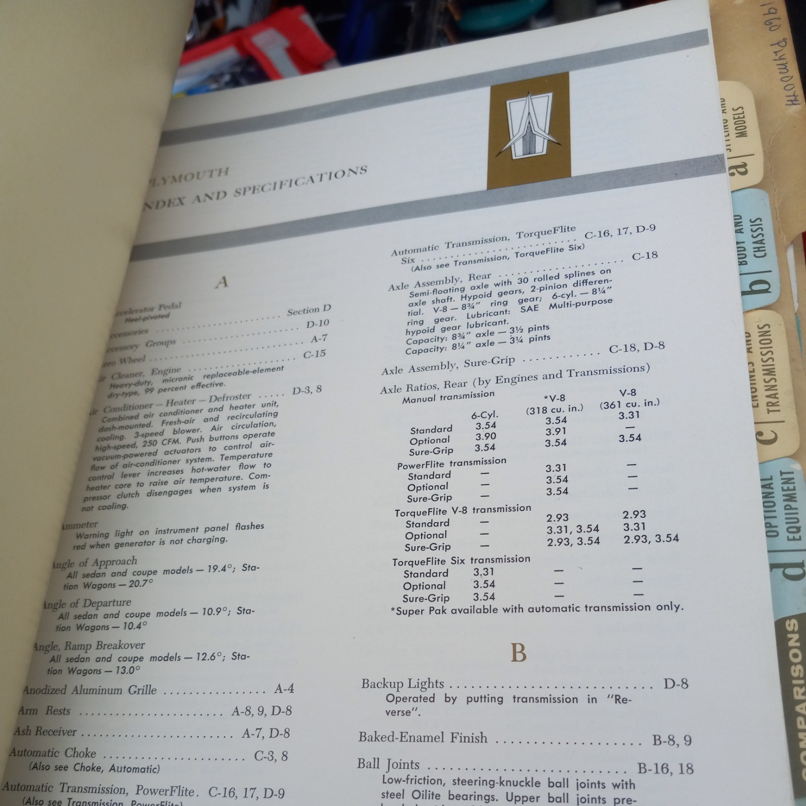 Original 1960  Plymouth Ross Roy Data Book Dealer Album 59 Fury Belvedere Savoy