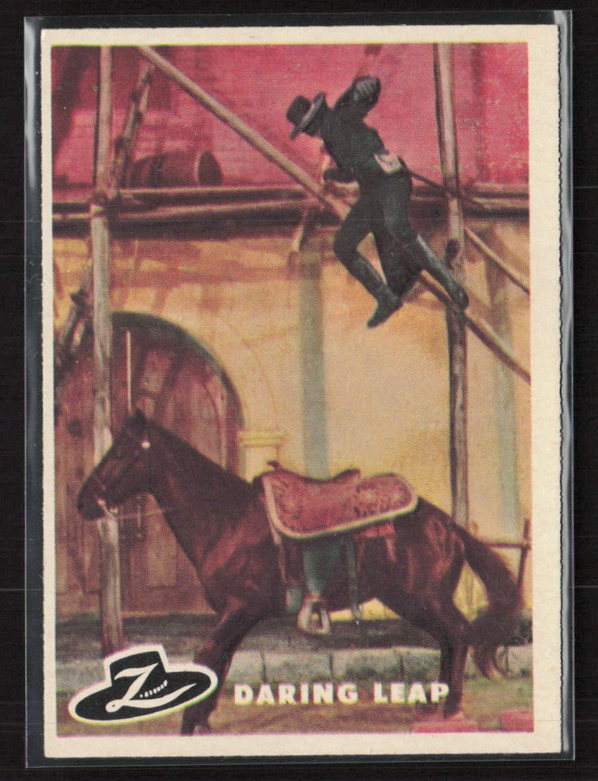 1958 Topps Zorro #41 Daring Leap - EX/EX+