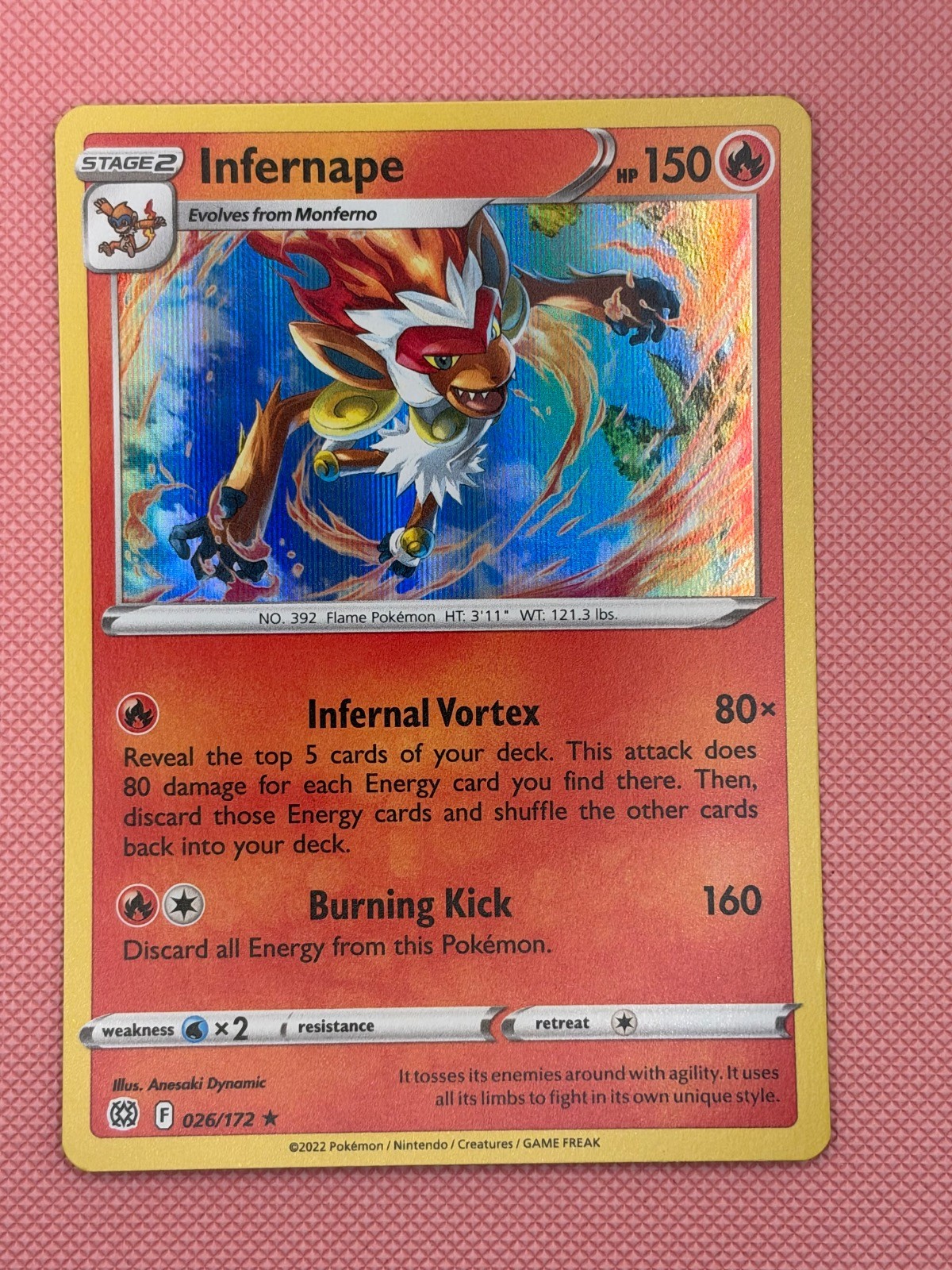 Infernape 26/172 Rare Deck Exclusives Pokemon Near Mint