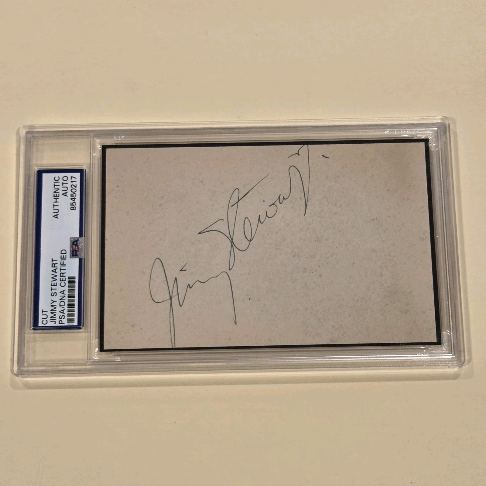 Jimmy Stewart Vintage Autograph PSA DNA Actor Signed Auto COA James Hollywood