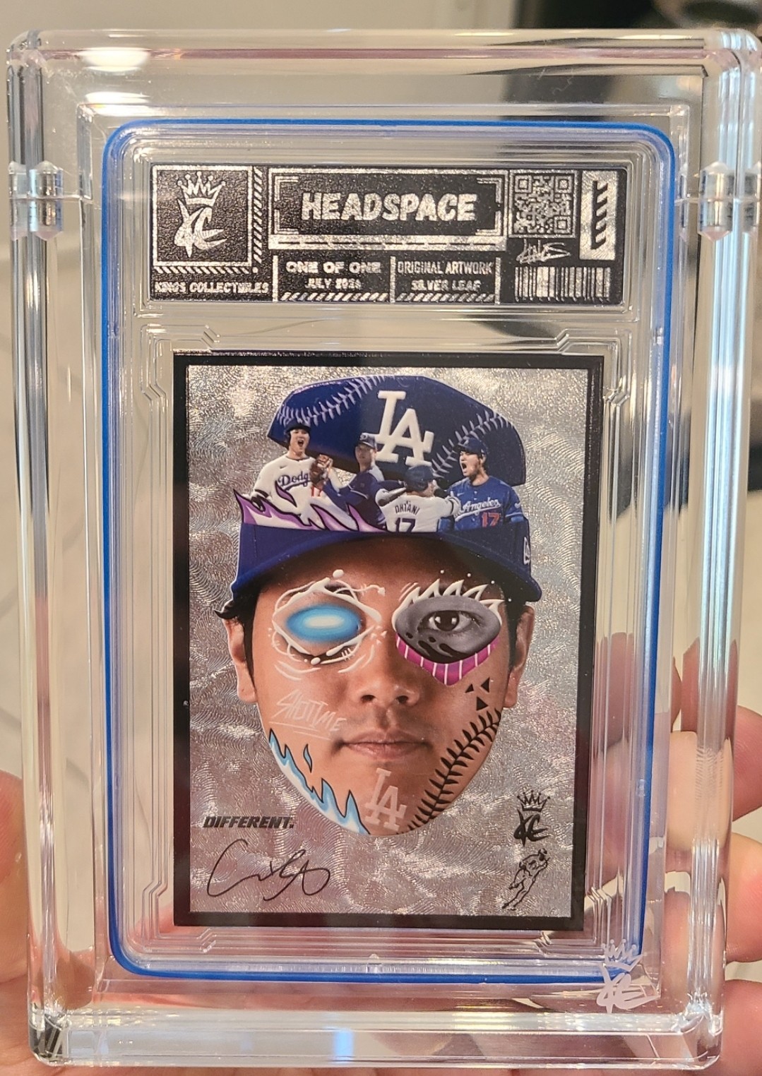 Kings Collectibles Shohei Ohtani- Headspace 1 Of 1  Silver Leaf