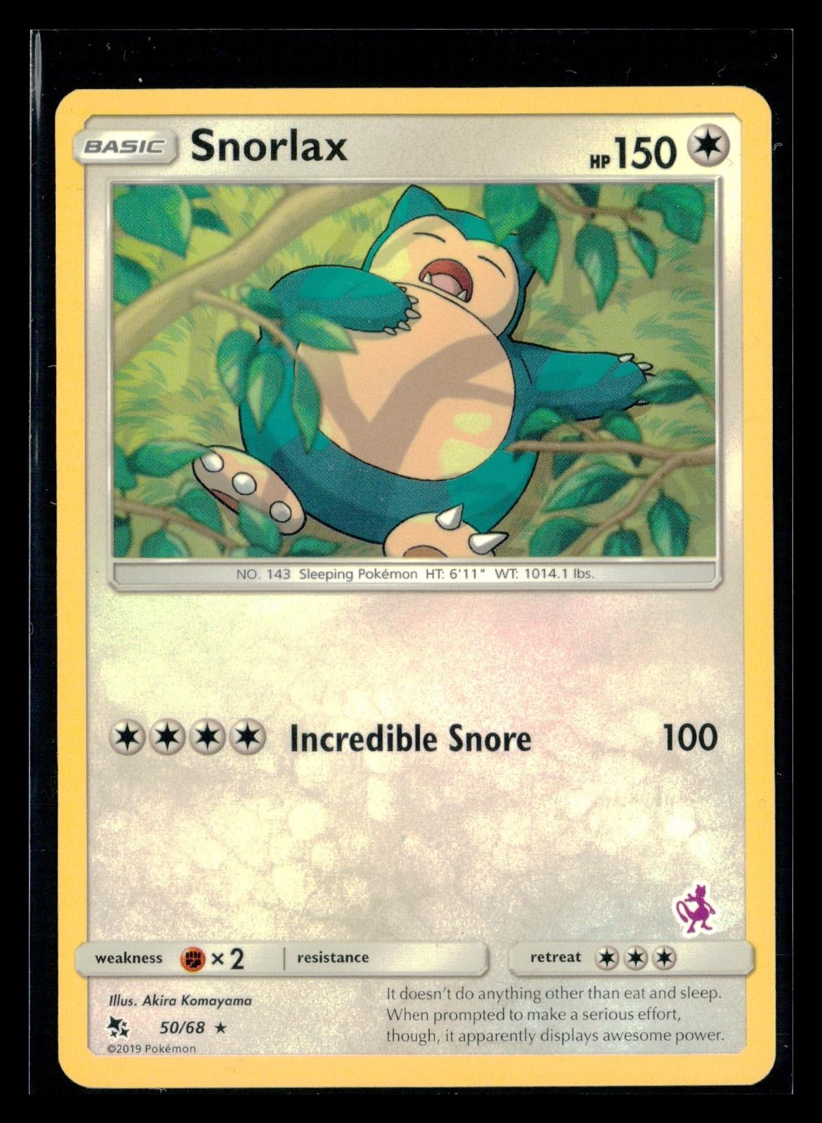 Snorlax 50/68 Hidden Fates HIF R Pokemon
