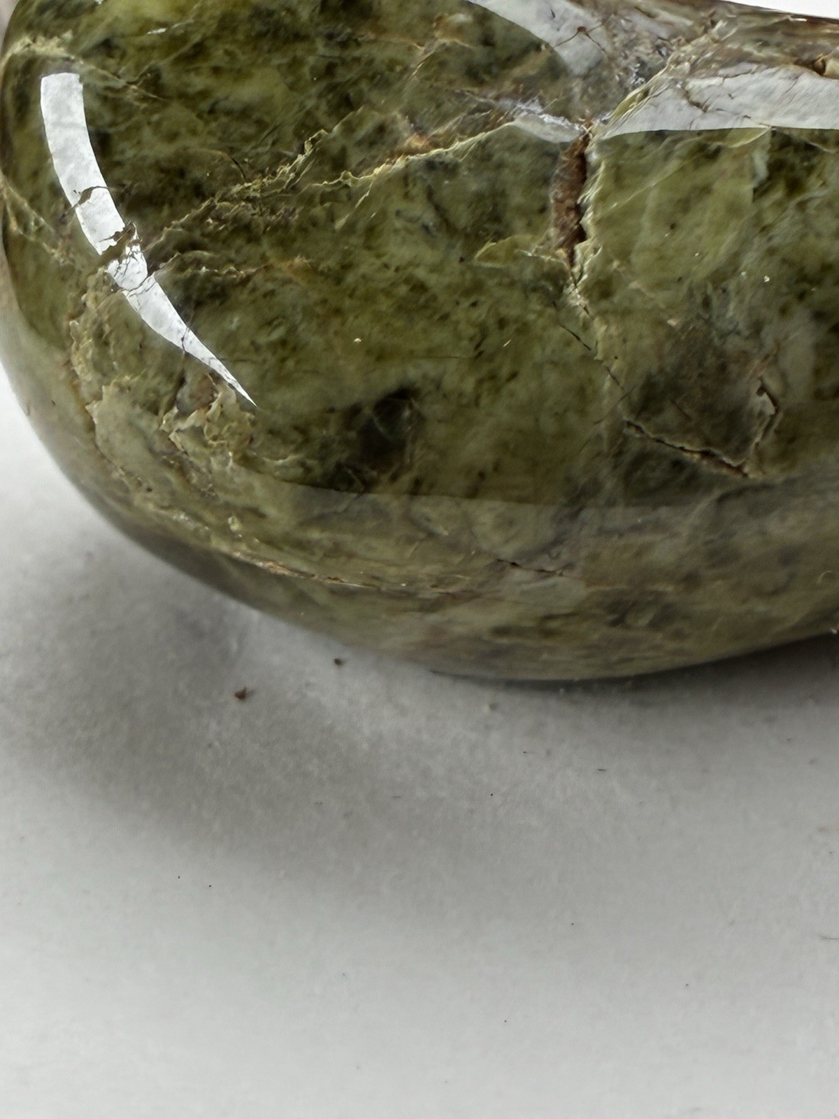 Epidote Hand Polished Large Specimen From Estate Lot