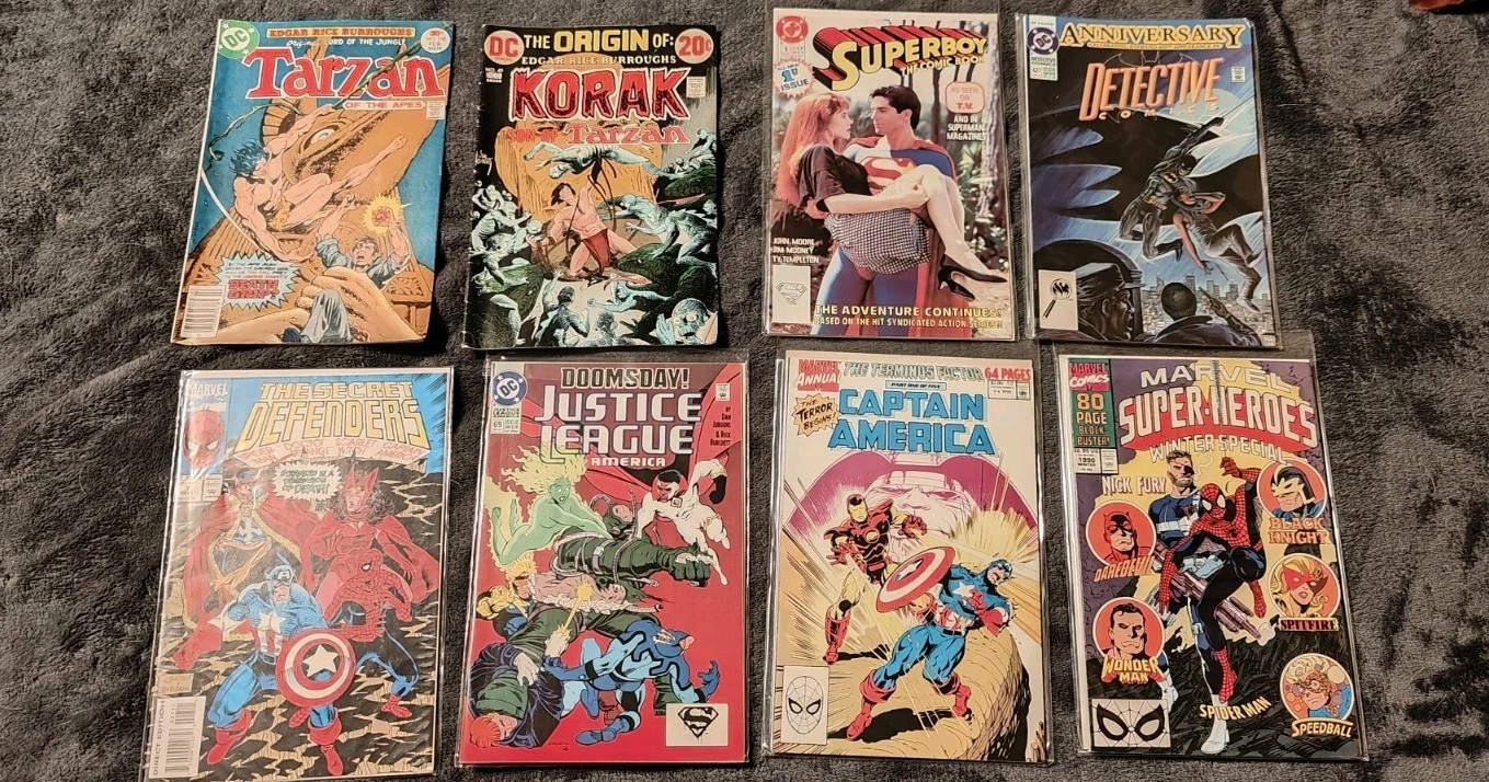 1970s-1990s Marvel & DC  Comic book Lot- SEE DESCRIPTION FOR DETAILS. 