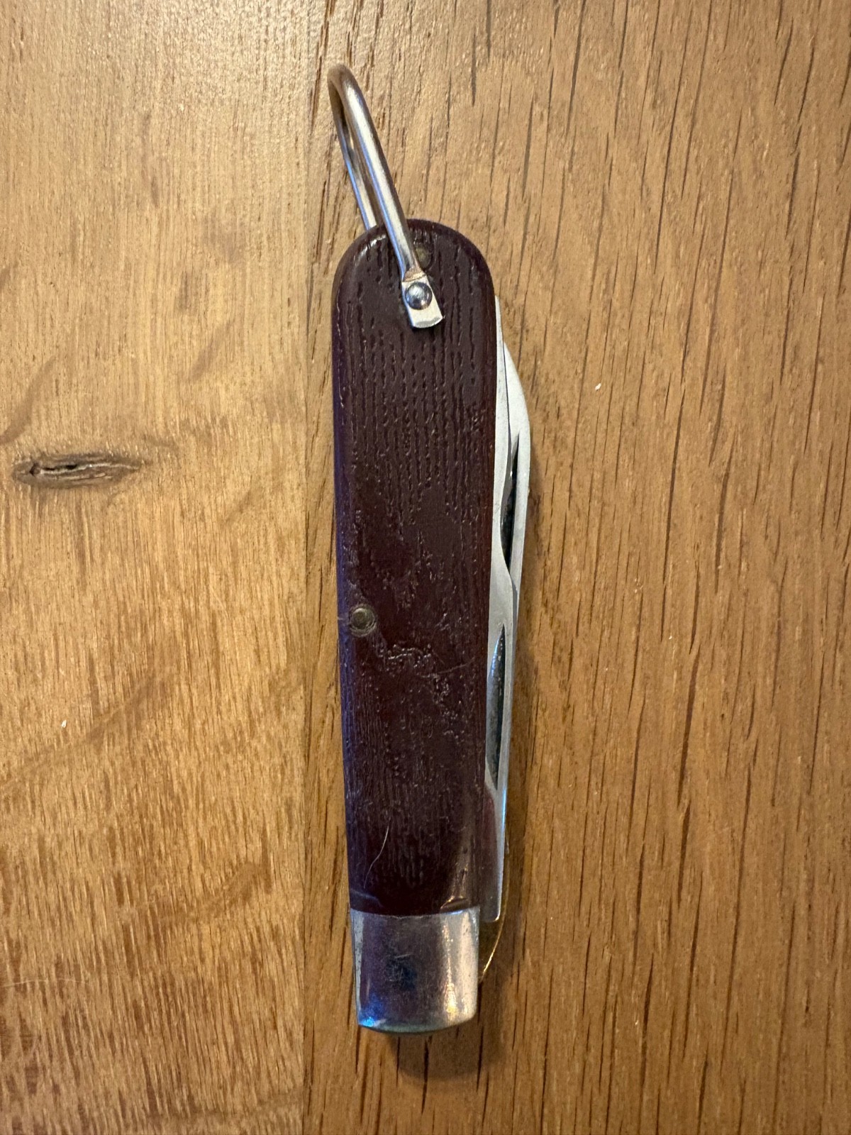 Vintage 1985 Klein Tools 1550-2 Electrician Pocket Knife V Tang Stamp Chicago US