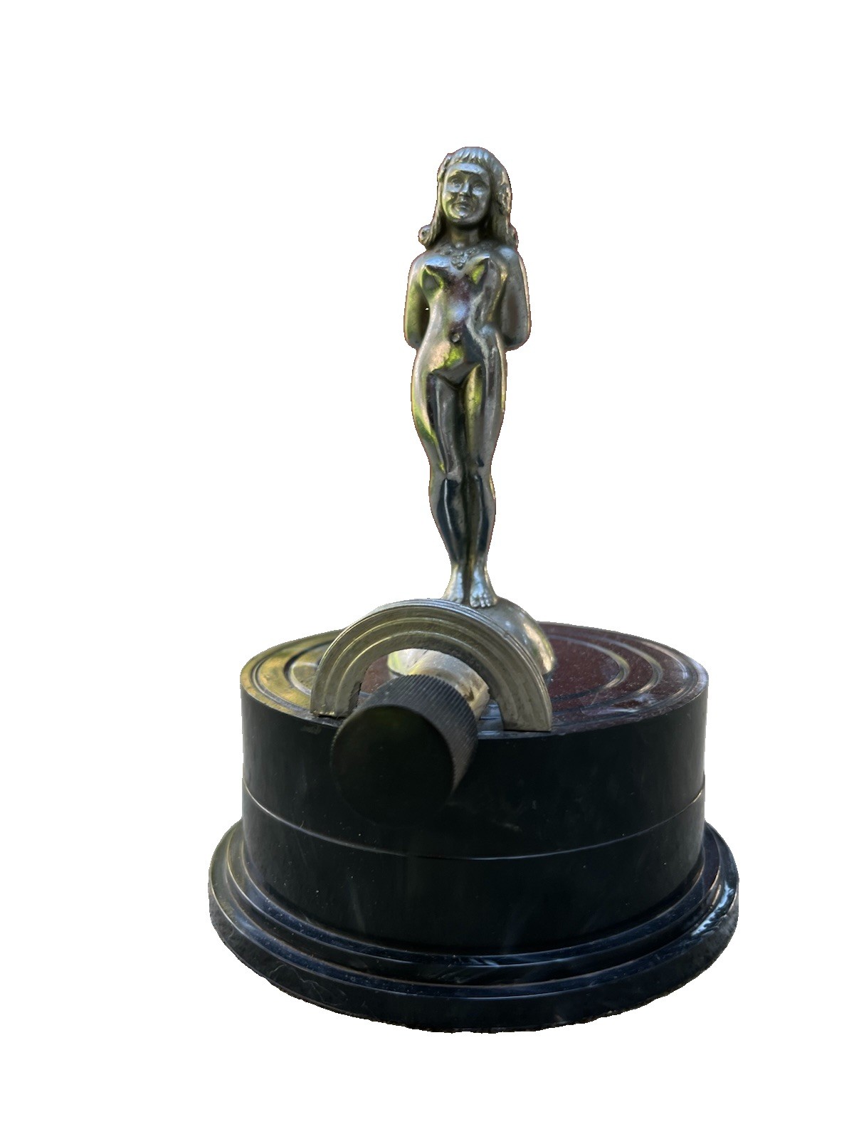 VERY RARE VINTAGE ART DECO NUDE TABLE LIGHTER GILDA FROM 1941