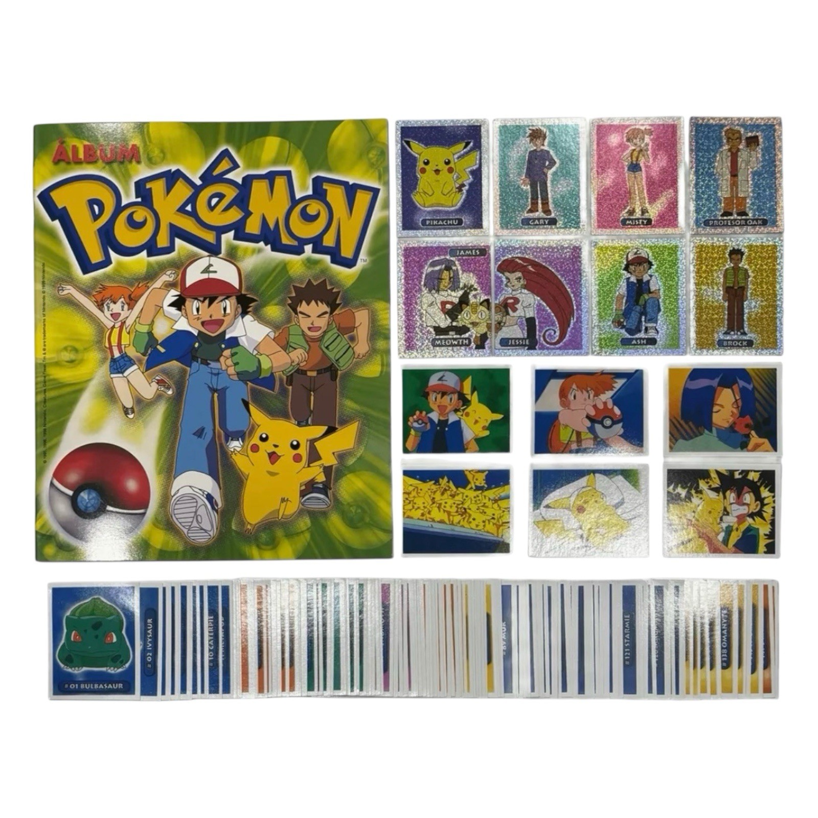 Álbum Pokémon Navarrete Reed en Español + Set Completo de Stickers Pikachu