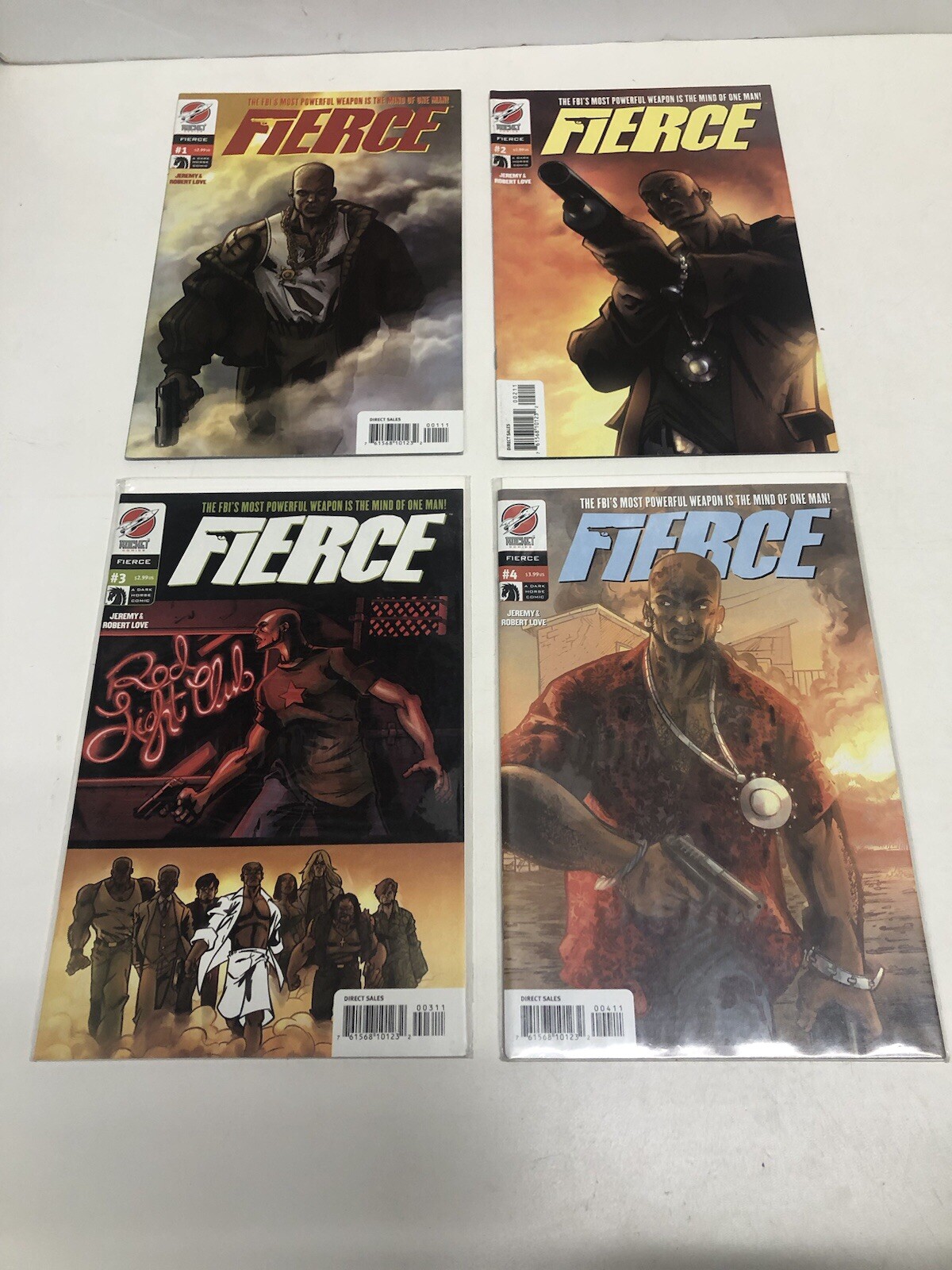 Fierce (2004) Set Issues # 1-4 (FN/VF) Dark Horse Set • Jeremy Love • Wasson