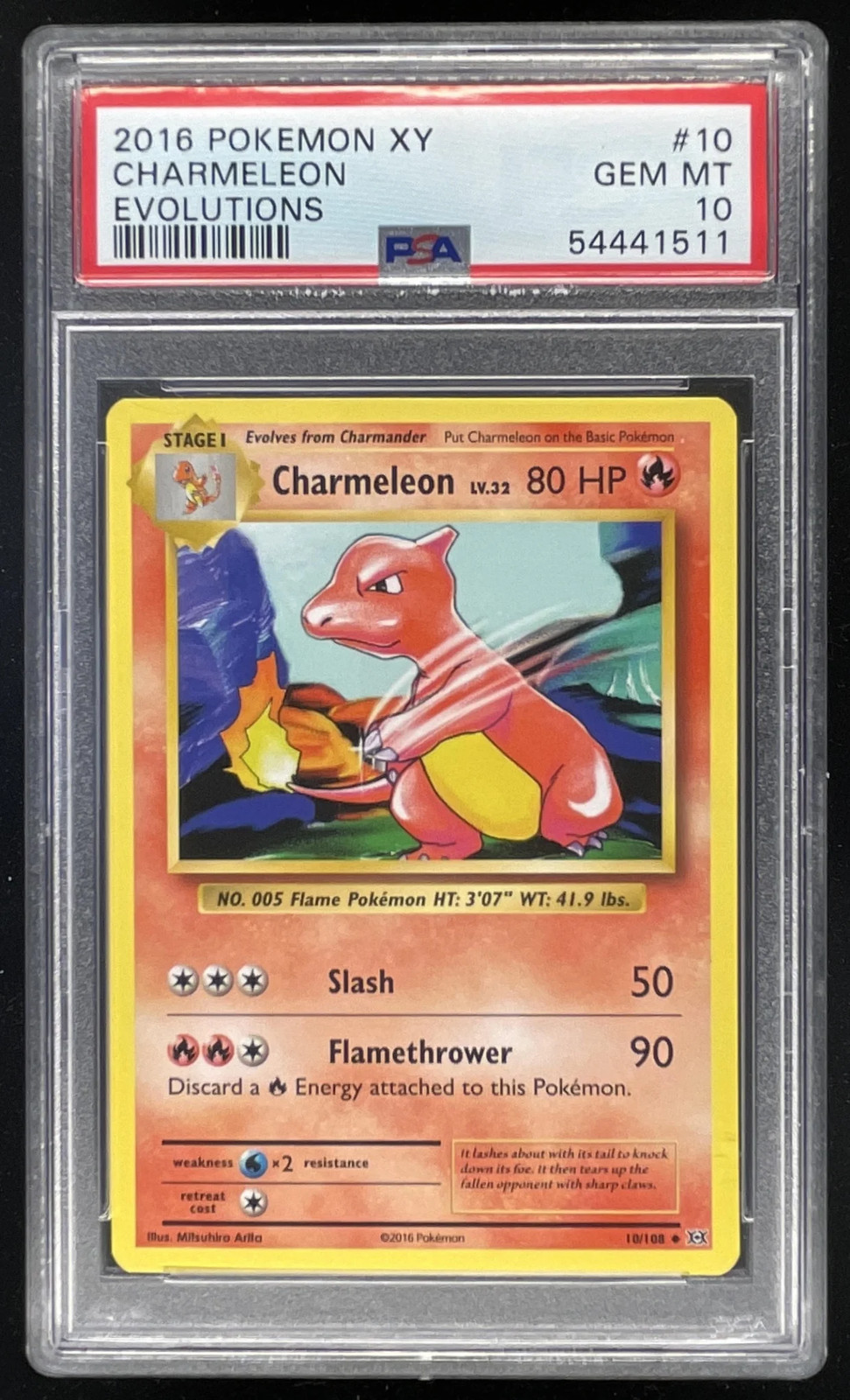 2016 Pokemon XY Evolutions #10/108 Charmeleon PSA 10