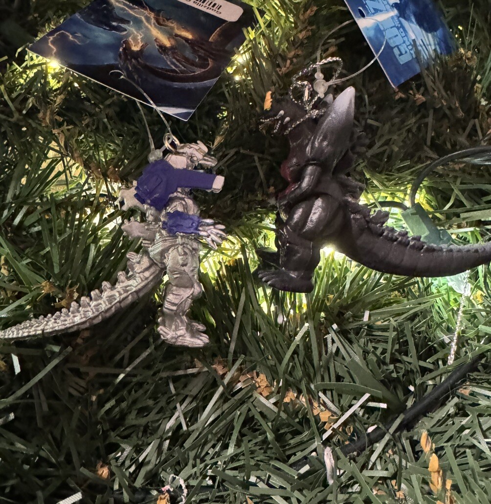 2ct 2026 Godzilla King Of The Monsters Christmas Tree Ornament w Spikes New
