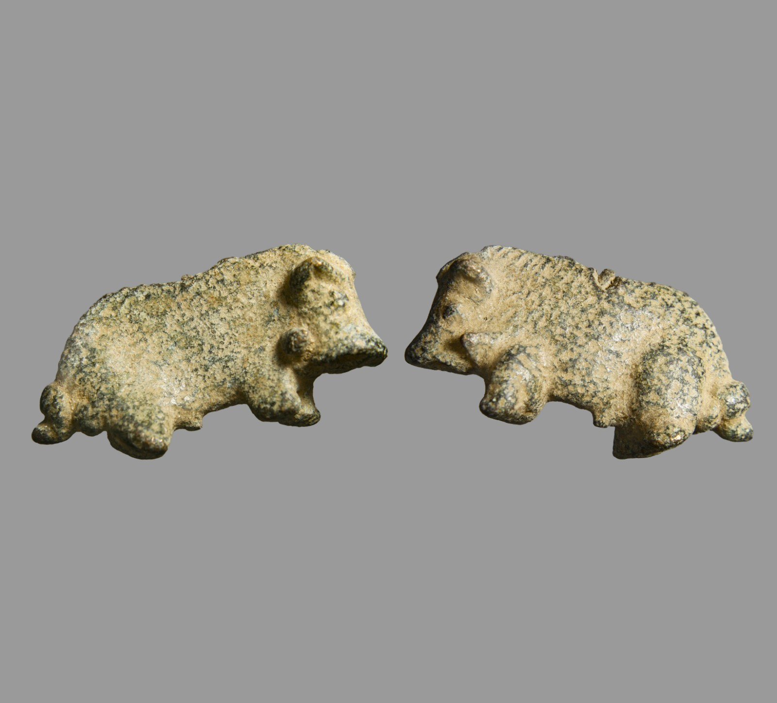 Ancient Bronze Miniature Boar Figurine Canaanite Levantine Near East Artifact