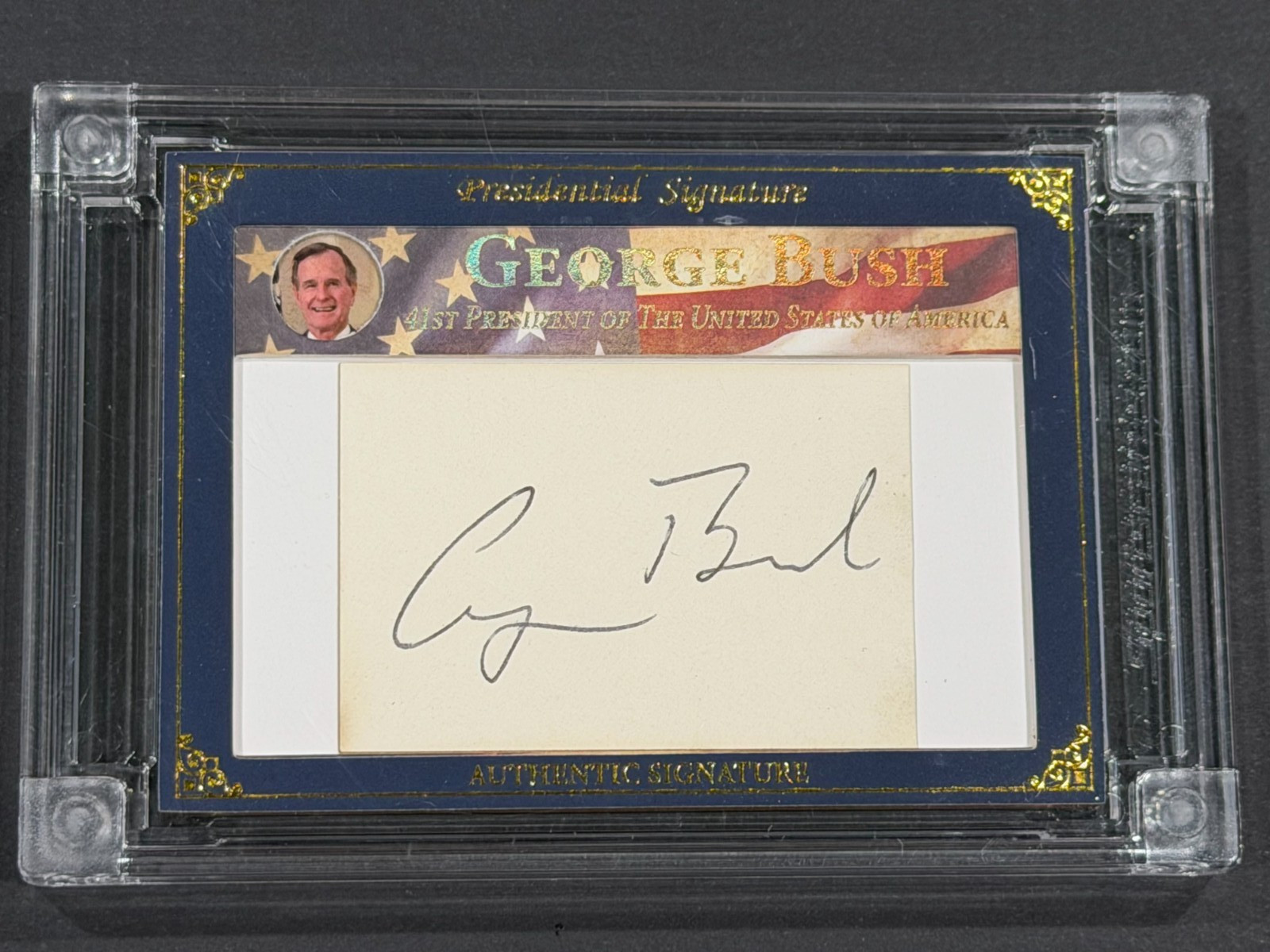 A Word From POTUS 2025 PRESIDENTIAL SIGNATURE  George HW Bush 6/18 🔥🔥🔥