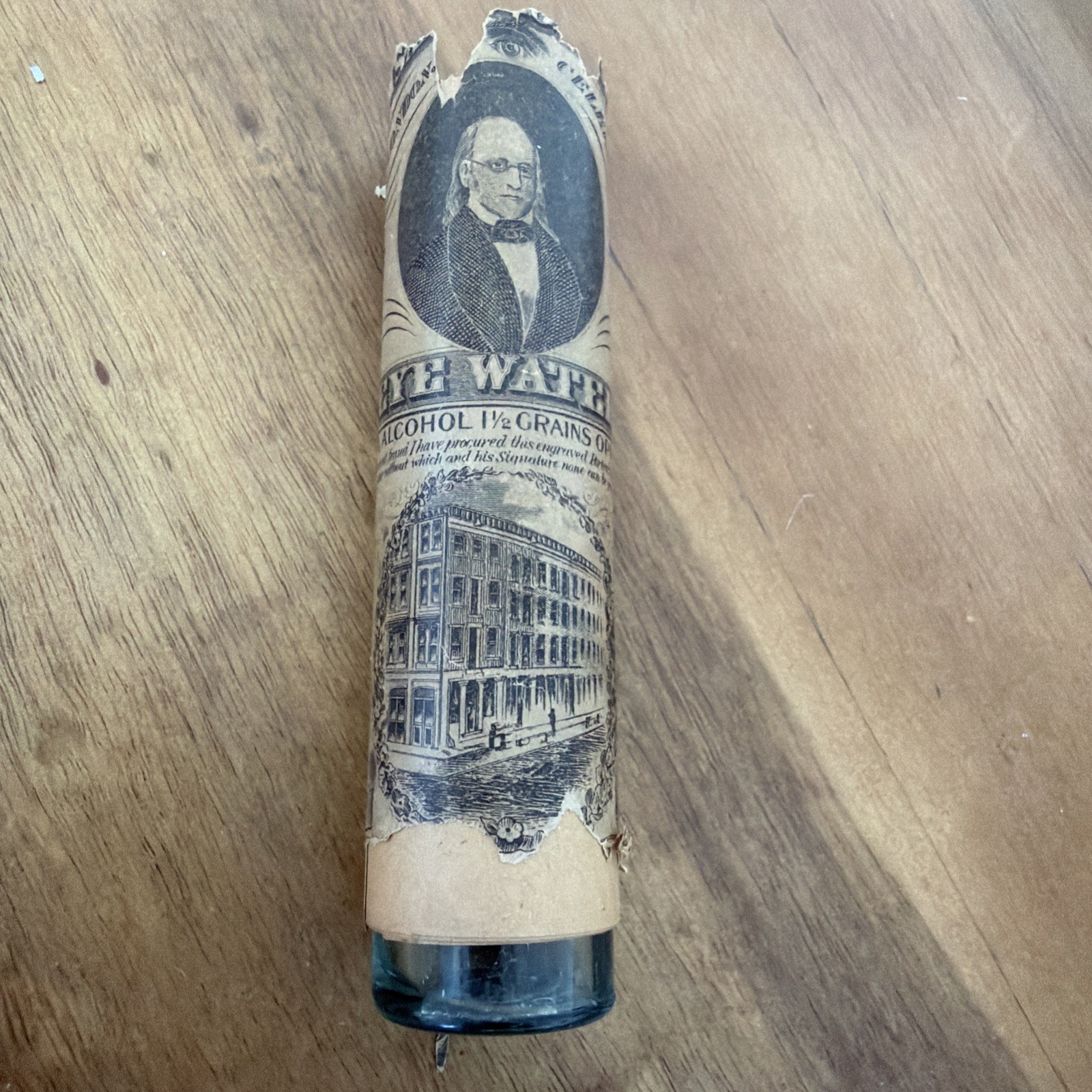 ANTIQUE DR. ISAAC THOMPSON’S CELEBRATED EYEWATER – ORIGINAL BOTTLE and CONTENTS