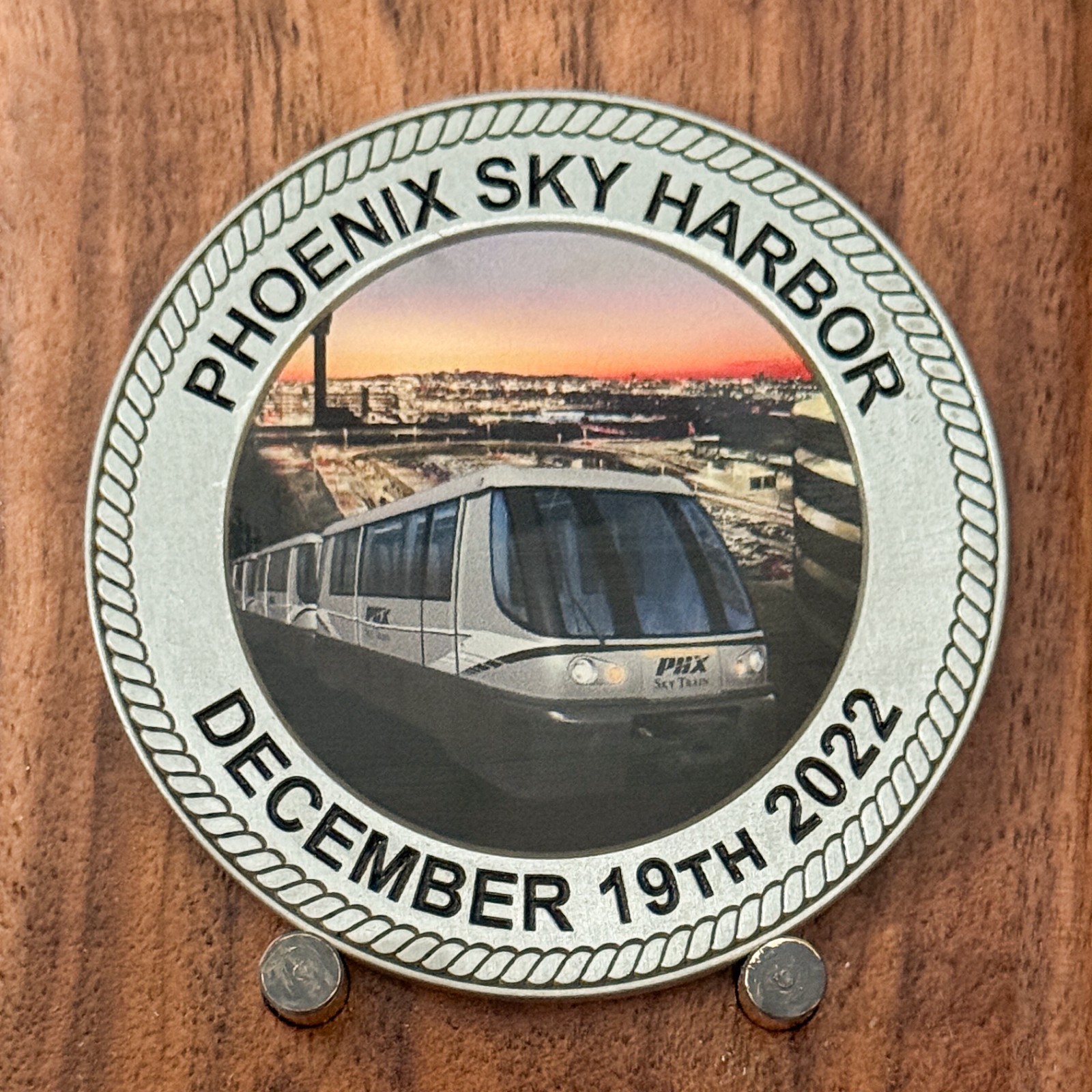 Phoenix Sky Harbor Sky Train Alstom Stage 2 Challenge Coin  1#37