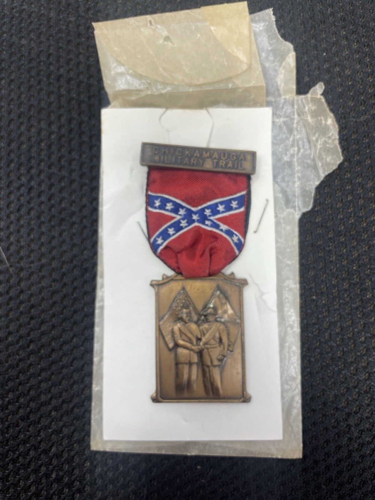 Vintage Chickamauga Military Trail Medal & Matching Patch 1960s-70s Georgia