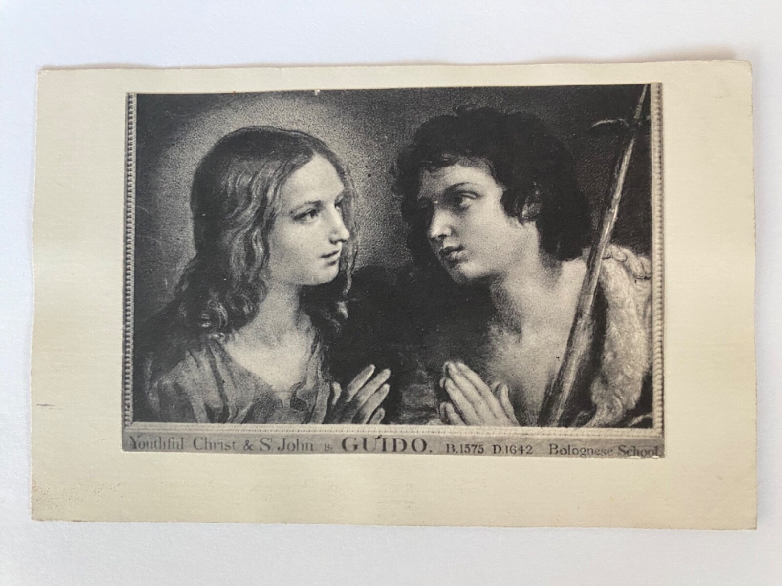 Vintage Postcards Early 1900s Youthful Christ AND St. John Guido 1575-1642