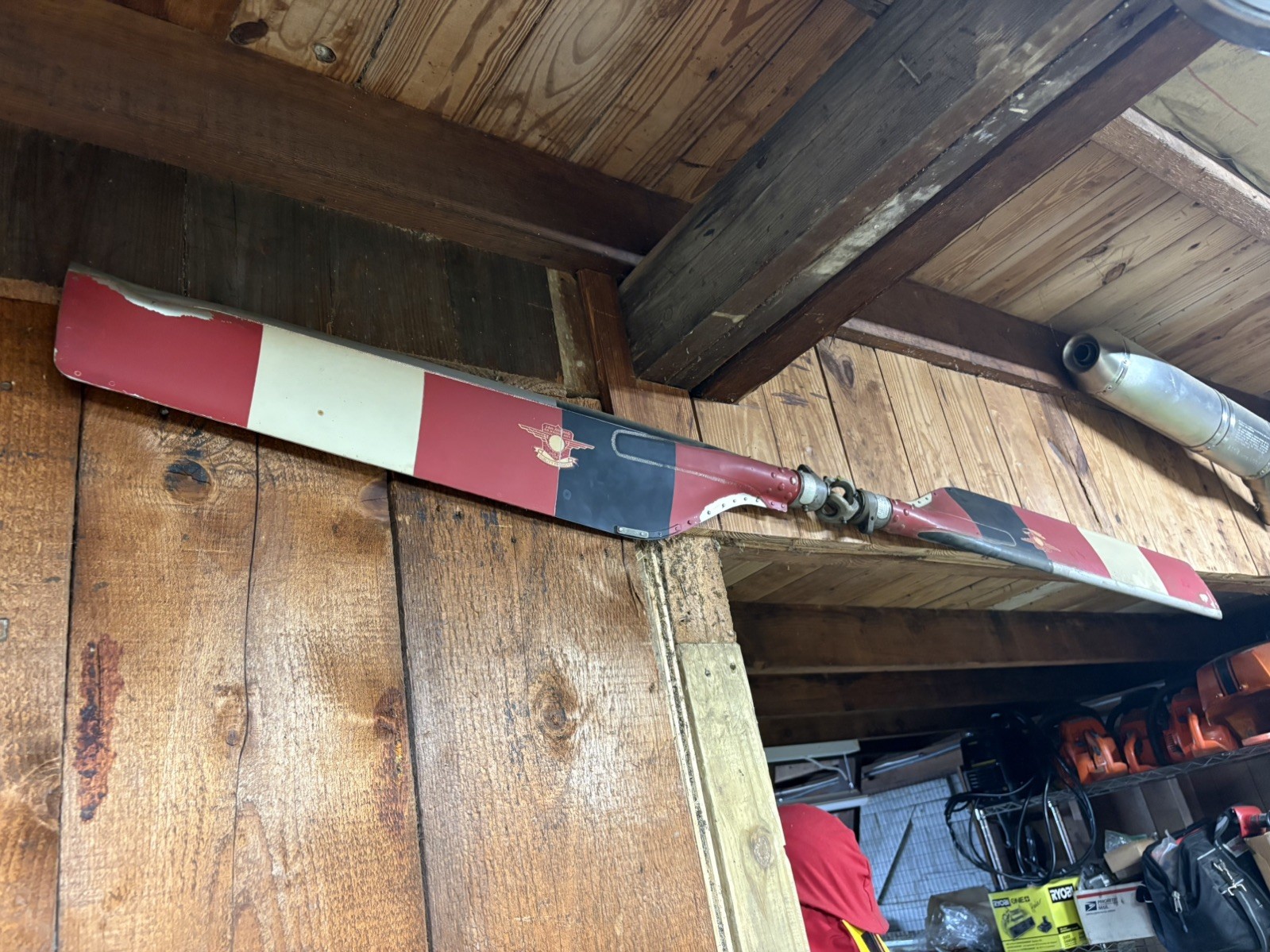 Bell Tail Rotor Helicopter 47 Decorative Wall Art Damage On Blades