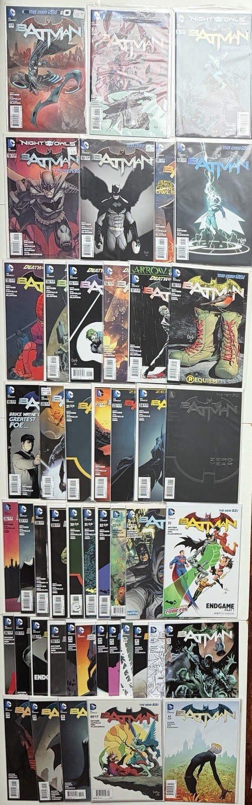 Batman #0 7 8 9 10 11 12 13 14 15-52 Set Run 2011 The New 52 includes Variants