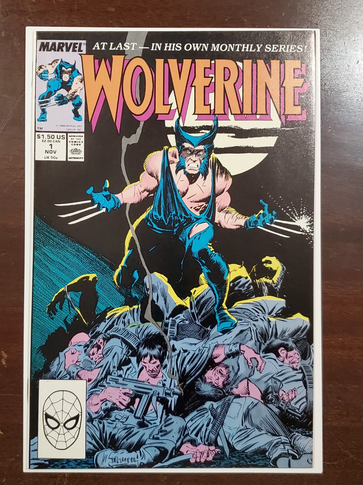 Wolverine #1 (Marvel Comics November 1988) Beautiful VF - NM to NM ❄️ Pages
