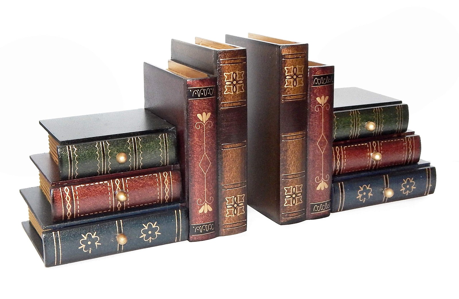Bellaa 23868 Decorative Fake Book Ends Support Cool Creative Desktop Organizer