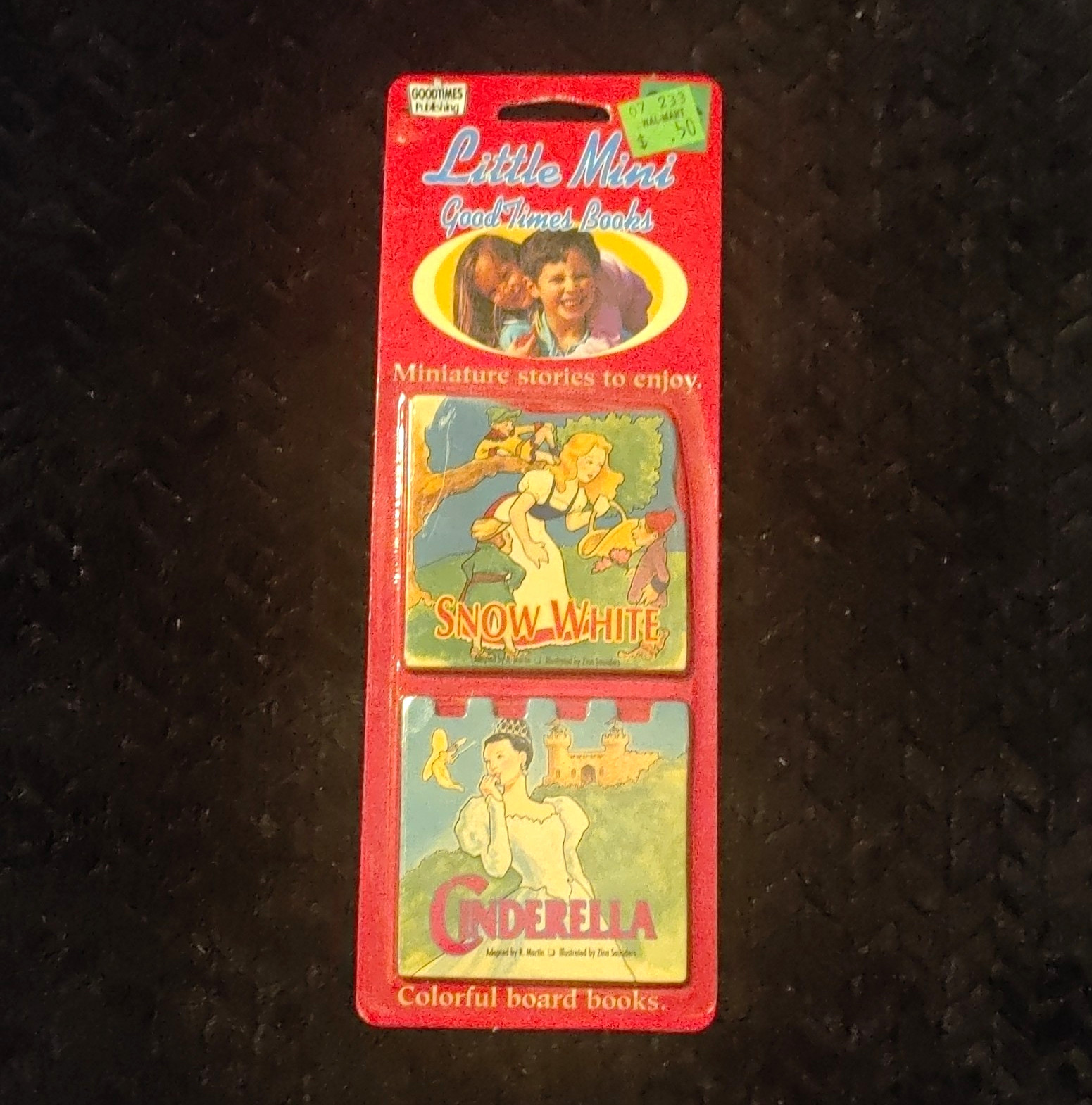 Vtg 1993 GoodTimes Little Mini Books Snow White & Cinderella Board Book Set NEW