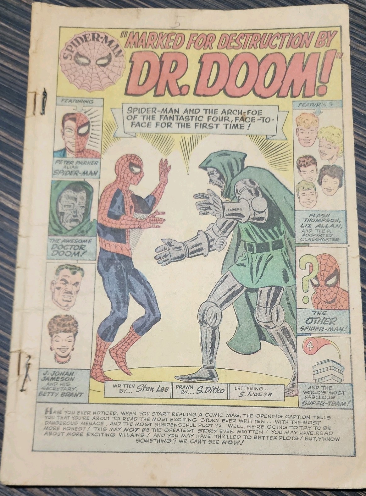The Amazing Spider-Man #5 (Marvel Comics October 1963) Coverless Remainders Key